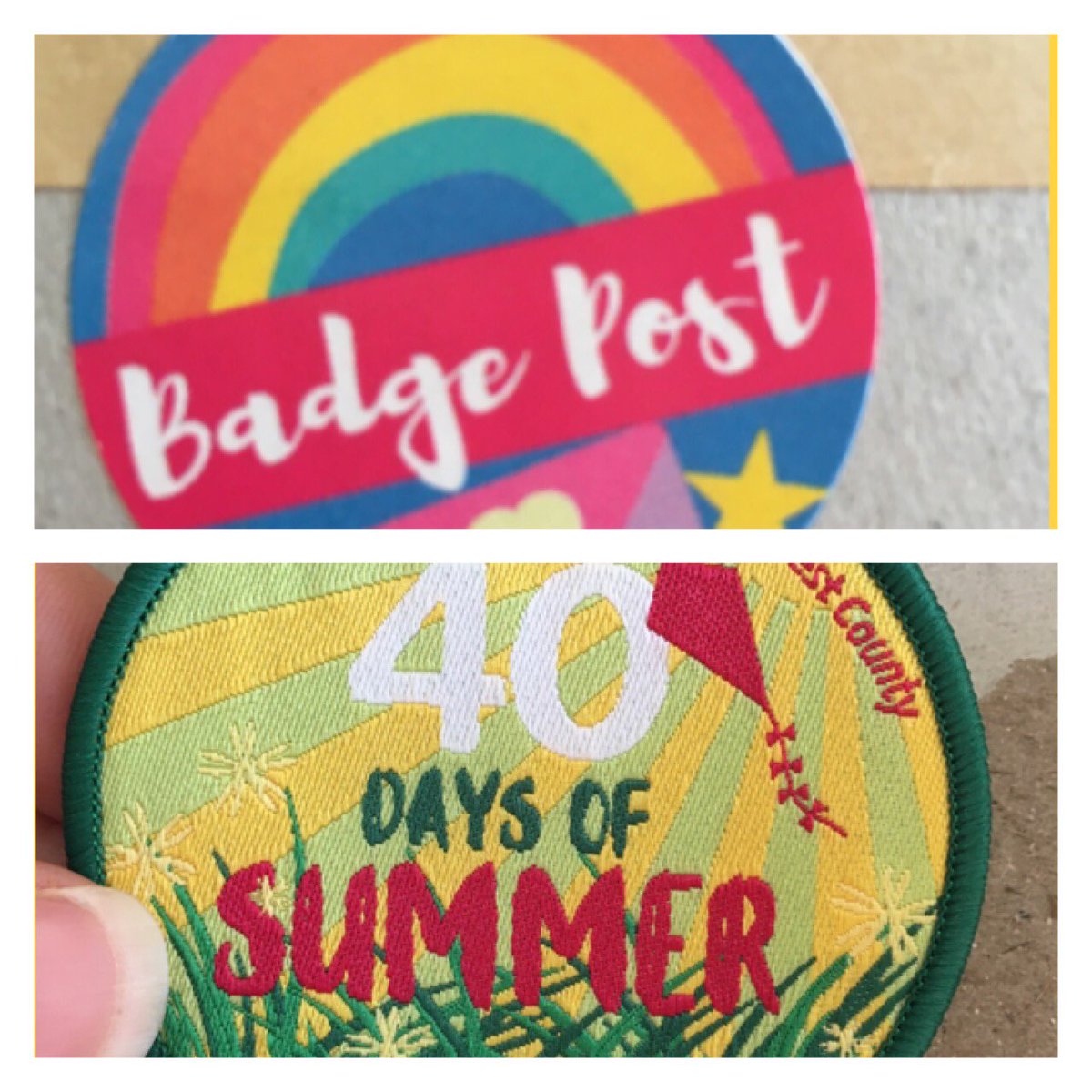 Yay 🎉 looking forward to handing these out on Tuesday #girlguidingsurreywest