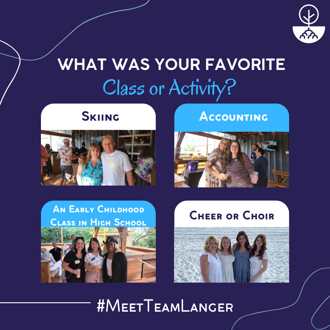 AgencyLanger's tweet image. Meet Team Langer 🏫Back To School Edition 📚 final question!  What was your favorite class or activity when you were in school???  Drop it in the comments ⬇️ ⬇️  #MeetTeamLanger #localinsuranceagents #insurance #nashvilleinsurance #LetLangerKnow #AboutYou