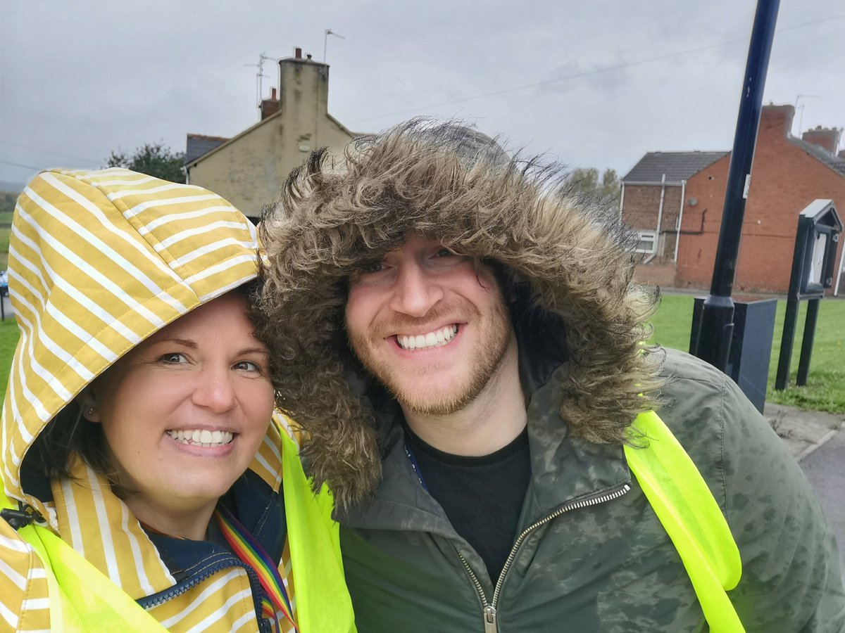 A soggy but memorable day in good company! <a href="/WalesHigh/">Wales High School</a> #WalesWalk2022