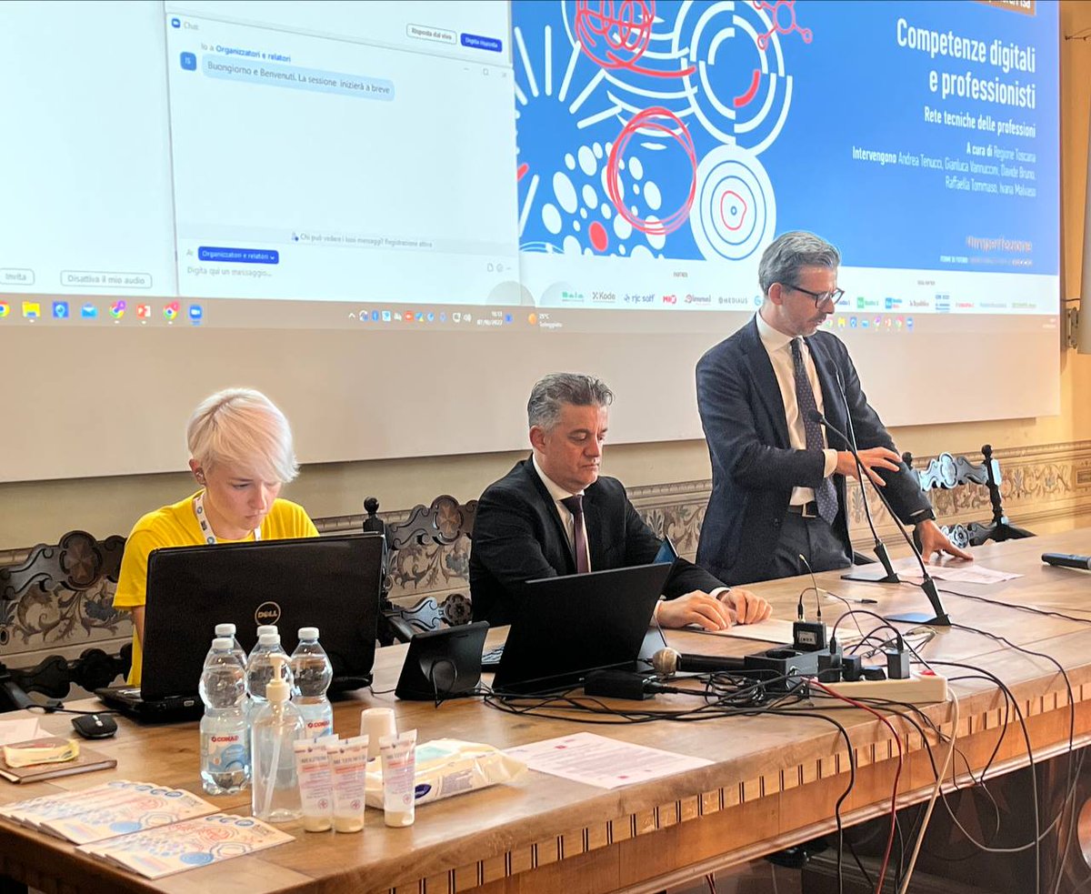 Competenze digitali e professionisti:
<a href="/scuolanormale/">Scuola Normale</a> accoglie la presentazione delle iniziative di <a href="/regionetoscana/">Regione Toscana</a> in merito ai servizi per le imprese e per i professionisti, alla semplificazione e alle competenze digitali, con <a href="/gvannuccini/">Gianluca Vannuccini</a>, Andrea Tenucci.