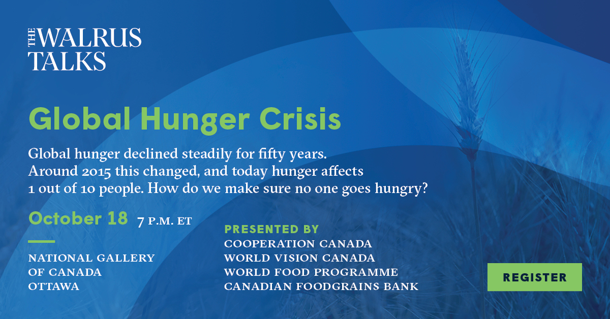 Hear how we can democratize food equity and food security from <a href="/RobertsMelana/">Melana Roberts</a> of <a href="/FoodSecureCAN/">Food Secure Canada</a> at The Walrus Talks Global Hunger Crisis, presented by <a href="/cooperation_ca/">Cooperation Canada</a>, <a href="/worldvisioncan/">World Vision Canada</a>, @WFP_Canada and @foodgrains.

Join us at <a href="/NatGalleryCan/">National Gallery of Canada</a> or online: eventbrite.ca/e/the-walrus-t…