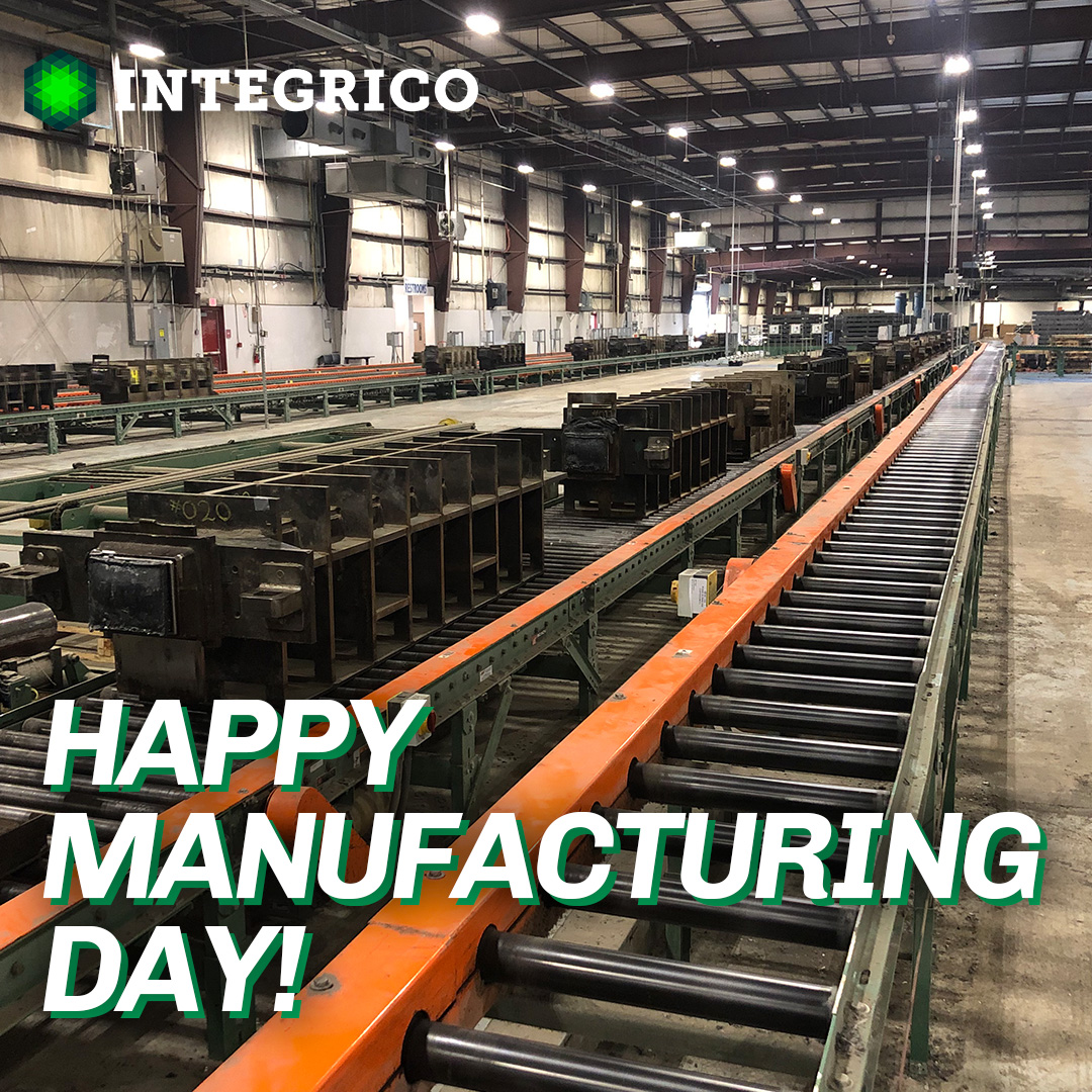 IntegriCo_'s tweet image. Happy Manufacturing Day from the dedicated and hardworking employees at IntegriCo Composites! IntegriCo manufactures top-of-the-line composite railway ties and other composite materials. Visit our website to learn more about IntegriCo and our proprietary manufacturing process!