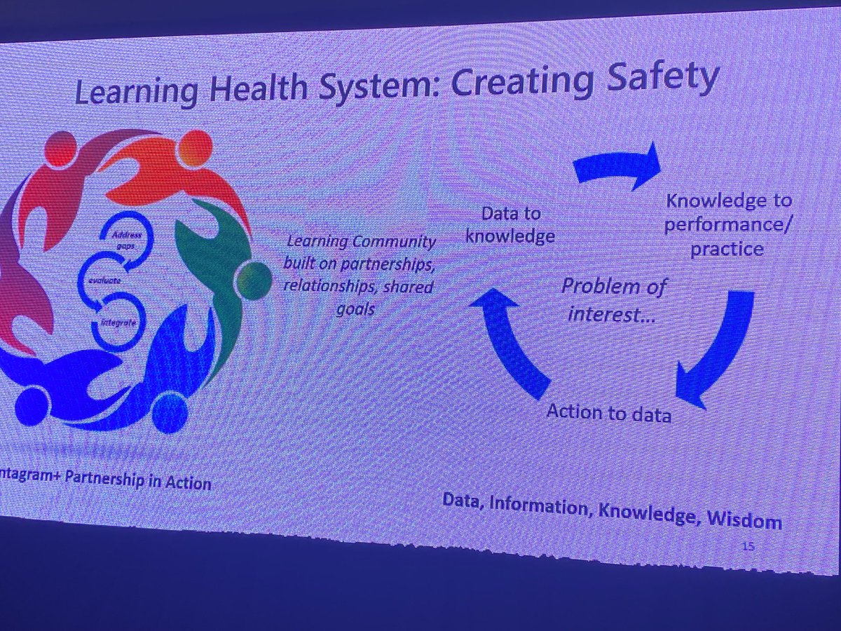 MPLOttawa's tweet photo. The foundation of a learning health system: Data, Information, Knowledge and Wisdom - ⁦@KHo8888⁩ #MPLOttawa #ptsafety #Physicianleaders https://t.co/vnWOS9a0qq