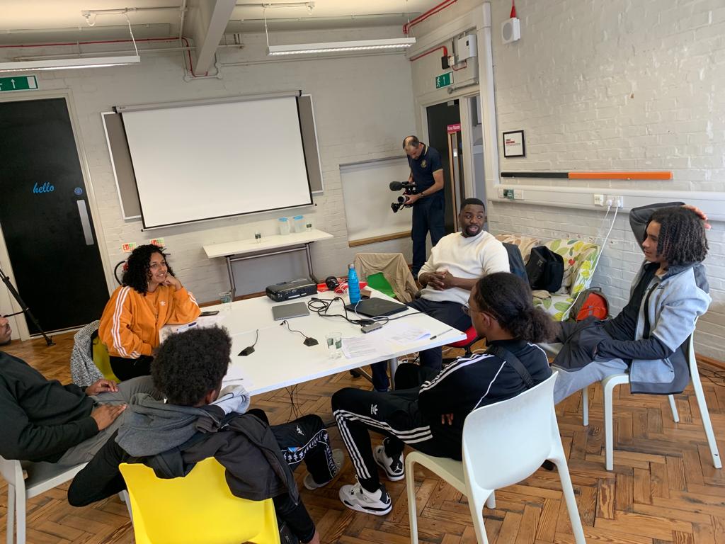 Thanks to @AREtweets_ for engaging with our young people on how they feel about the #GangsMatrix. Having an impact for change can be a simple as speaking your truth.

@ldn_vru @mayoroflondon #StrongerFutures #bethechange #socialaction