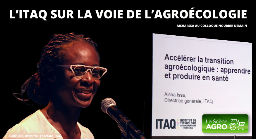 AgroQuebec's tweet photo. L’ITAQ sur la voie de l’agroécologie - @AishaIssa_ au colloque #NourrirDemain https://t.co/jAbZe38Rcr #LIONELLEVAC @EducationQC @mapaquebec @andrelamontagn2 @CegepSth @ITAQofficiel  @ConseilTAQ @upaqc @MCaronUPA @FACagriculture @AlimentsduQc @fadq_com @INAF_Qc @inafrm #AgQc https://t.co/mjXdfXUfQx
