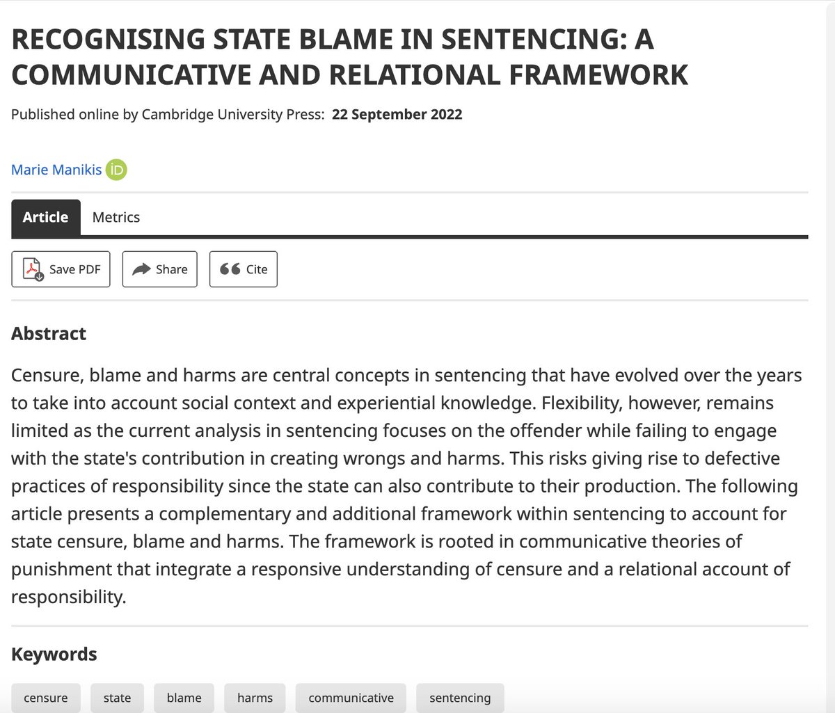 Marie Manikis tweet media