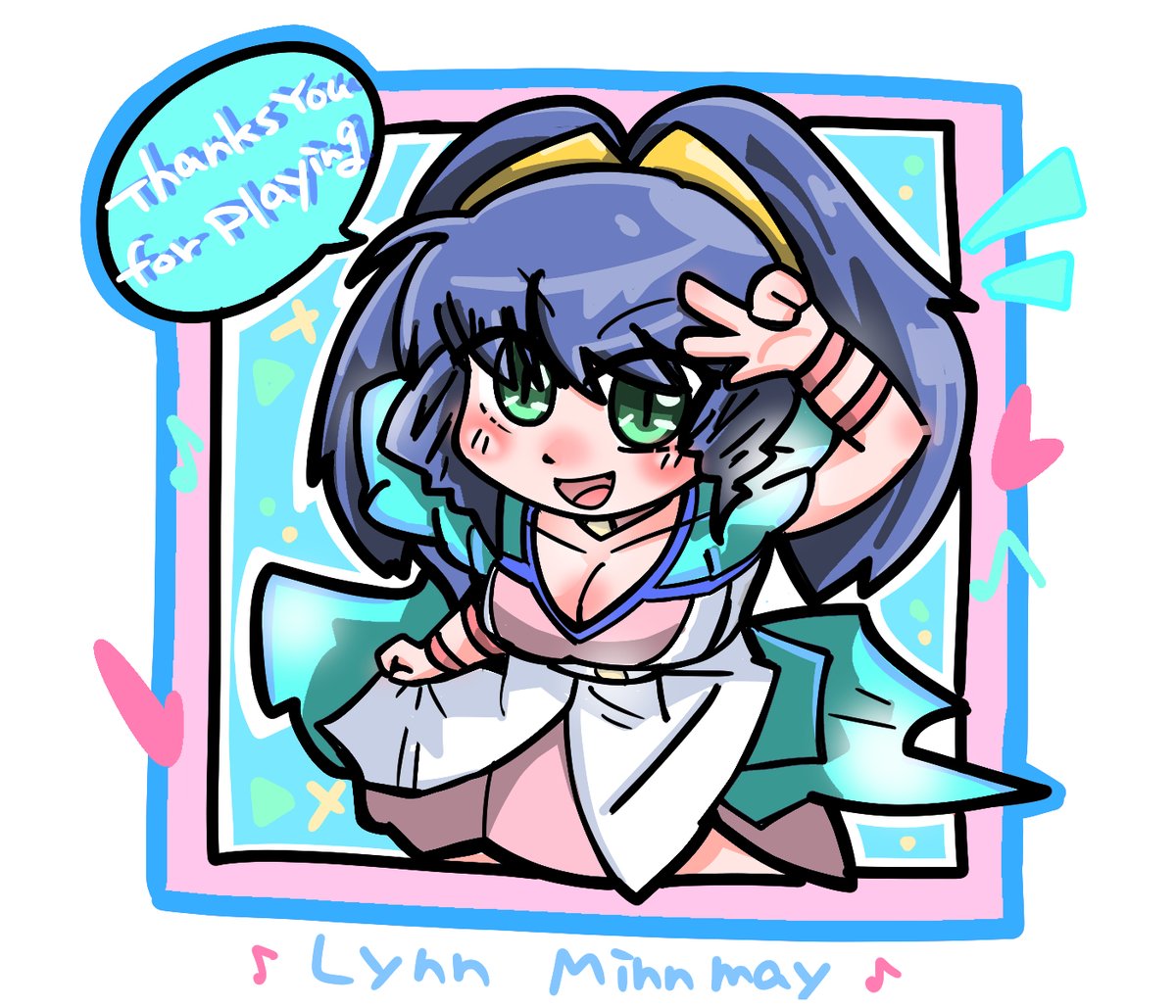 #あなたのあお色の作品を見せてください 
あお色系マクロスキャラ落書きもペタリ 