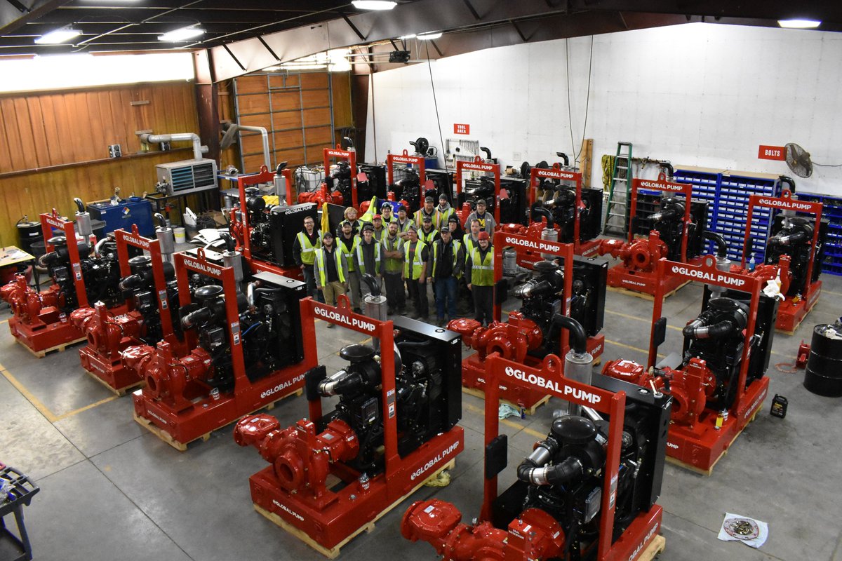 PumpGlobal's tweet photo. Celebrating Manufacturing Day! We manufacture highly dependable and efficient pumping equipment. While also maintaining a large national fleet of pumps that are immediately available for disaster recovery or planned bypass pumping projects. 866.360.PUMP | https://t.co/hKyD4MKsrZ https://t.co/DnzVheWNZq
