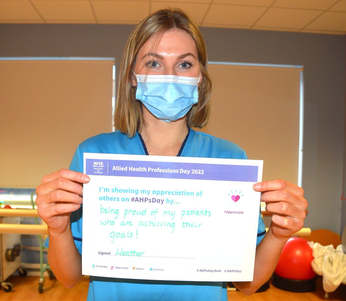 JubileeHospital's tweet photo. Today we celebrate #AHPsDay2022!
This day allows us to say #ThankYou to our Allied Health Professionals across the NHS and gives them the chance to highlight their skills and achievements💙
Check out what some of our AHPs are doing to show their appreciation of others👇 https://t.co/waNctXpD8v