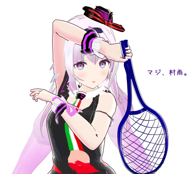 テニぴのお姫様(チャンバラモード) #VRoid 