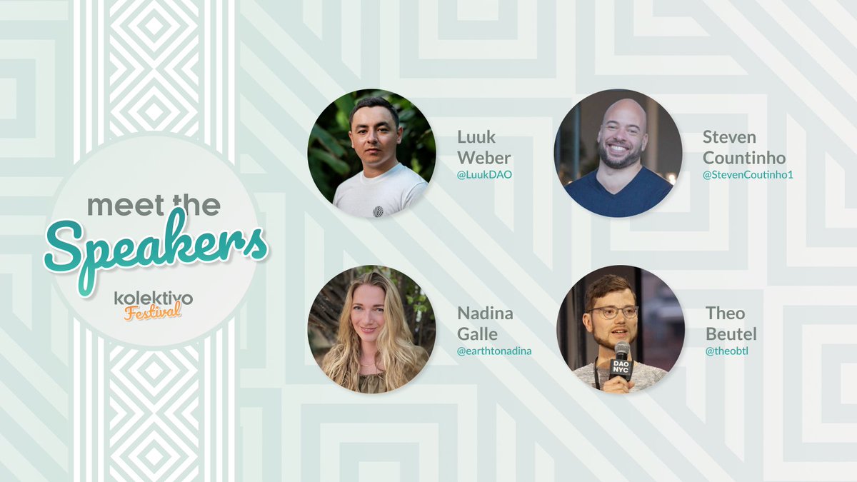 Kolektivo's tweet photo. Speakers announcement! We're excited to showcase the third batch of speakers that will be presenting at the Kolektivo Festival on October 22nd.

Here is the third round of speakers presenting at the Kolektivo Festival ⬇️ https://t.co/ILDo4hptXG