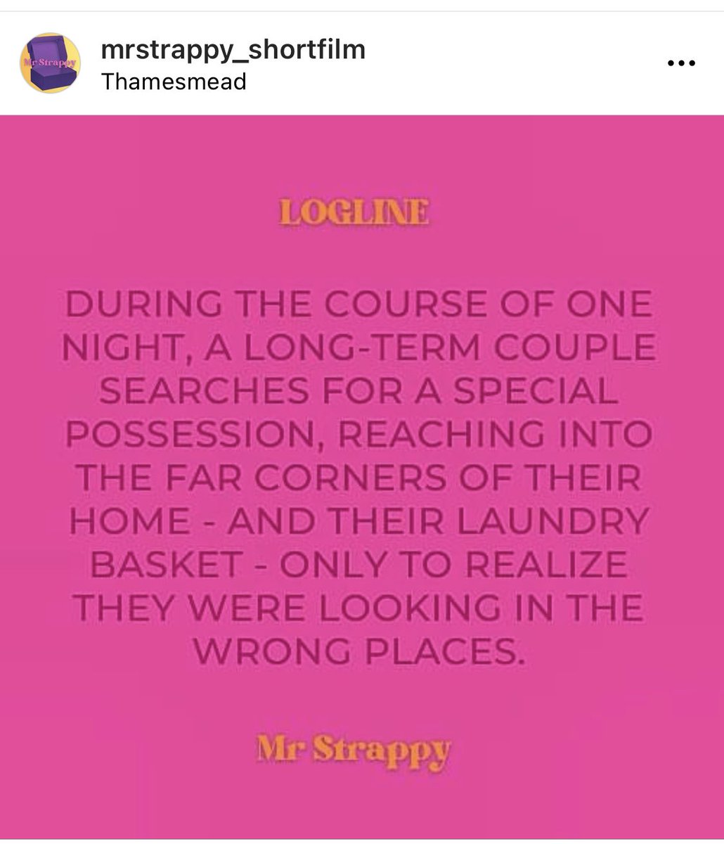 My short which is currently in post production has its own insta page! A cheeky LGBT rom com coming soon 😆🌈💜 #screenwriting #short 
instagram.com/mrstrappy_shor…
