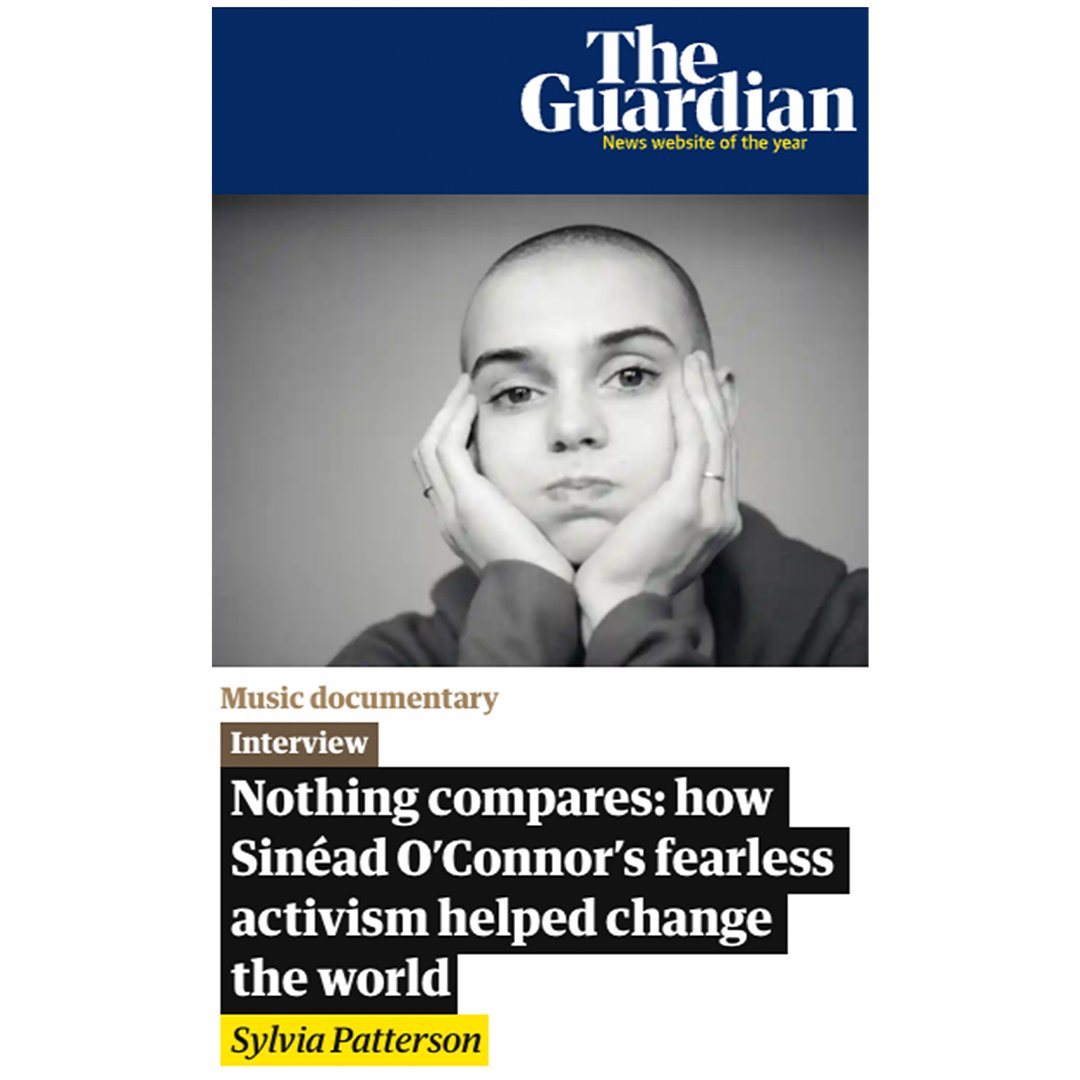ieents's tweet photo. The latest press roundup for NOTHING COMPARES!
Launches today across 50 cinemas in Ireland &amp; the UK today.

#SineadOConnor #NOTHINGCOMPARESMOVIE https://t.co/OGrw1oFP6Y