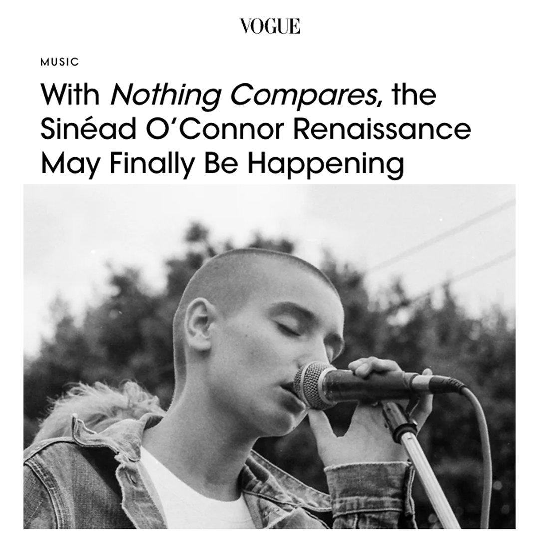 ieents's tweet photo. The latest press roundup for NOTHING COMPARES!
Launches today across 50 cinemas in Ireland &amp; the UK today.

#SineadOConnor #NOTHINGCOMPARESMOVIE https://t.co/OGrw1oFP6Y