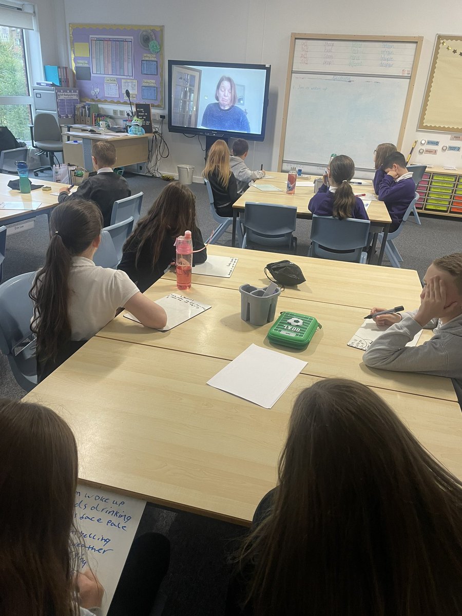 MissAnderson002's tweet photo. We listened to the author of our class novel “A Pattern of Secrets”, read chapter one. We then summarised the main events, and wrote a recount of the morning Jim goes to the Poorhouse 💜 @ljlittleson #learningtolearn #victorianscotland #aileymillauthors https://t.co/JtzaJNgBZQ