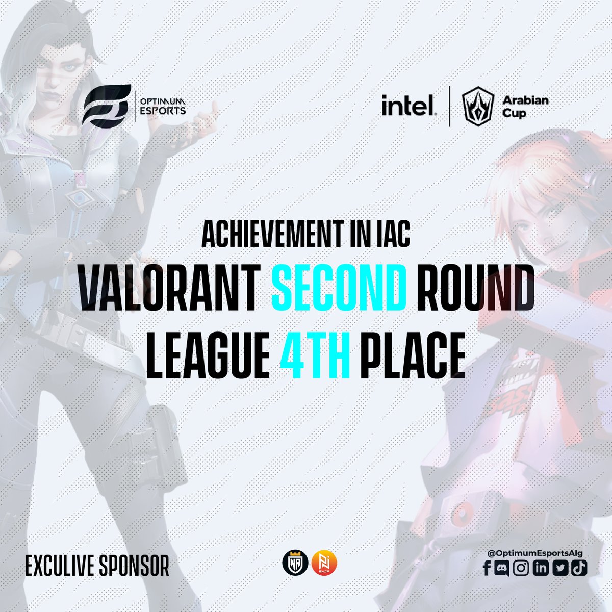 optesportsalg's tweet photo. ๐ OPTIMUM RESULTS!!
Last month we placed TOP 4 League & lost in the second round in Valorant IAC Playground , thanks to our roasters โค๏ธWe are coming more stranger ๐
#opepower #teamoptimum https://t.co/VibRrB7ZJg