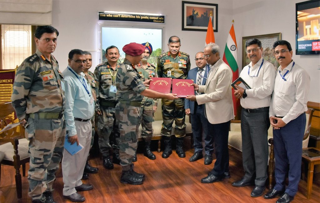 adgpi's tweet photo. An MoU was signed between #IndianArmy &amp; Education Consultants India Limited @EdCIL_Ltd for Online Conduct of the Common Entrance Exam #CEE for Recruitment. This automation will transform the recruitment process, making it more efficient.

#IndianArmy
#InStrideWithTheFuture https://t.co/zcnsVlTbwZ