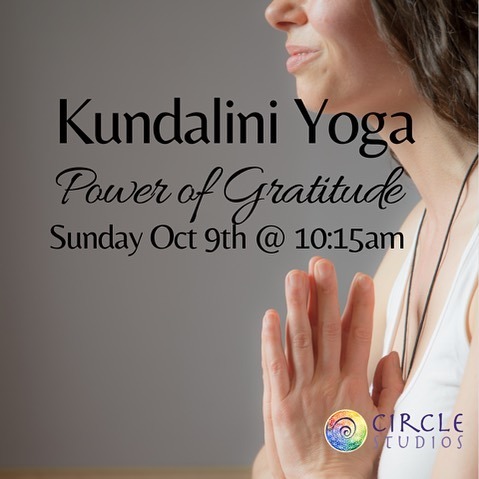 Please join <a href="/leahfae/">Leah Fae Bailey</a>.reimer this Sunday, for a special Kundalini Yoga class, working with the power of Gratitude.

Sunday Oct 9th @ 10:15
Limited space, Pre-reg required at the studio schedule page or use your Mindbody App. #givethanks #gratitude #yoga #… instagr.am/p/Cjanvk6OWIf/