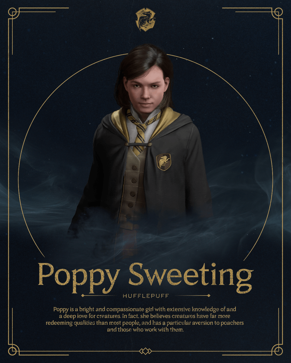 HogwartsLegacy's tweet photo. This Hufflepuff has a heart for all magical creatures. #HogwartsLegacy https://t.co/uVbvlTkAEm