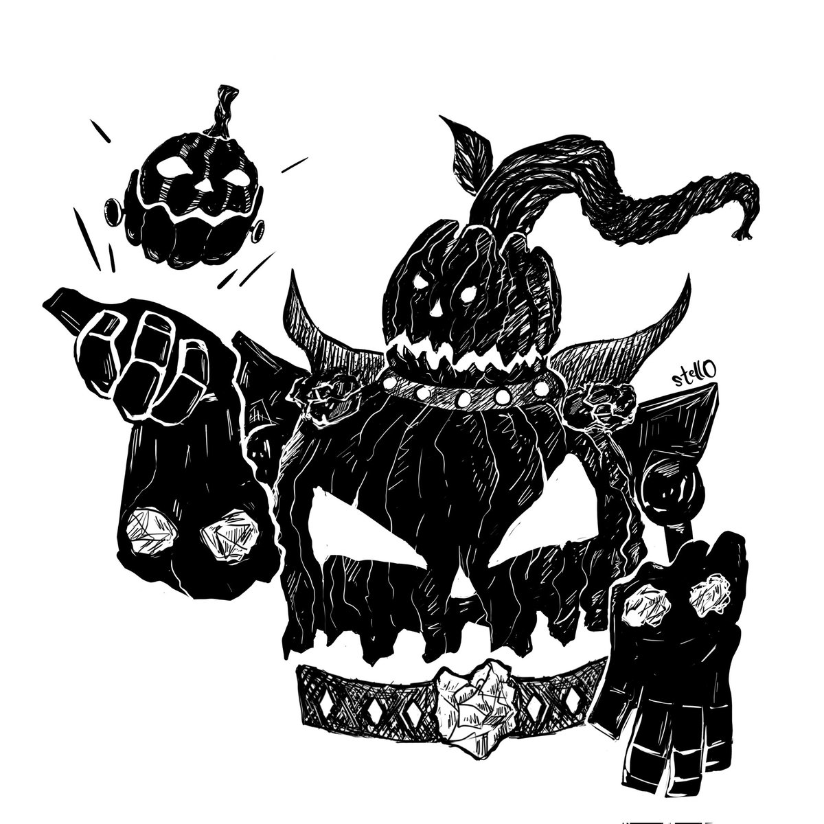 OoOoOoH CrEeEeEpY!! 🎃

Day 7 of #PalaTober, the prompt was 'Pumpkin' so of course I had to draw Bomb King as the one and only PumpKing. Had lots of fun on this one.

#Paladinsart #paladins #paladinsgame #inktober #inkart #digitalart #art #inktoberday7 #inktober2022