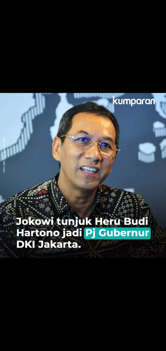 YMerbabu's tweet photo. Akhirnya org ini yg ditunjuk sbg Pj Gubernur DKI. Mantan kepala badan pengelola keuangan aset daerah DKI, masa gubernur Ahok. Berarti tau dong soal sumber waras. https://t.co/veYAwMUV4P