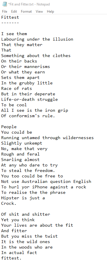 iammontag's tweet photo. Oh shit, #NationalPoetryDay. Well truth is, I write poetry more days than not. So here's something: https://t.co/bTtjpVMMfN