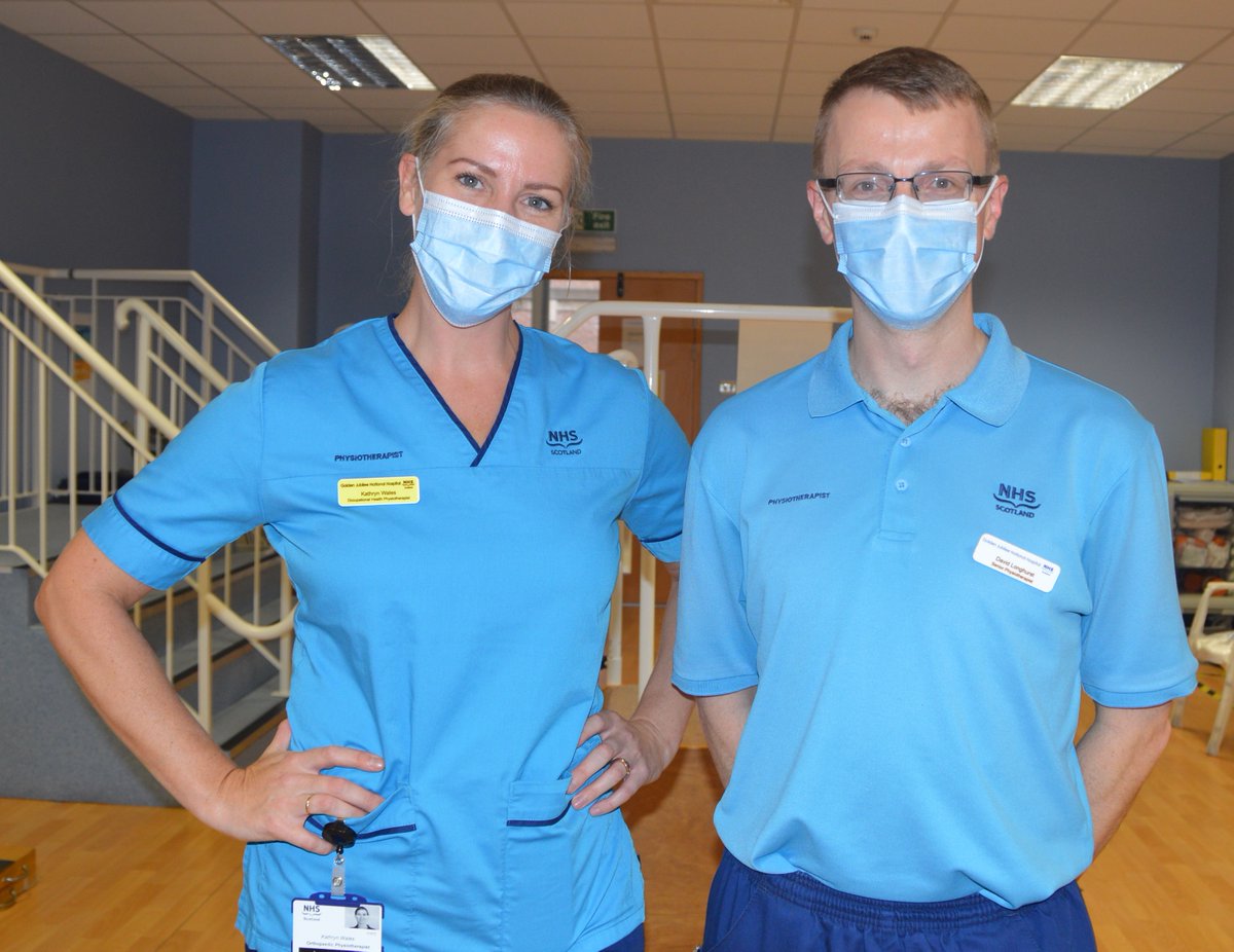 JubileeHospital's tweet photo. Our Occupational Health Physiotherapists, Kathryn Wales and David Longhurst are a key part of #TeamJubilee  
“We encourage our staff to get active. 
We provide rapid access specialist physiotherapy for all staff members and we listen to what matters to you" #AHPsDay2022 https://t.co/1oY0RBRuzL