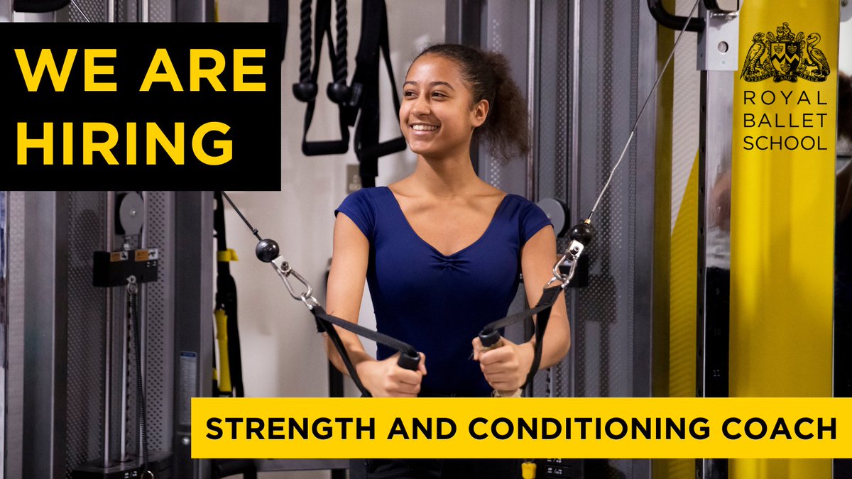 💼 We are hiring! 💼 Last chance to apply for the role of Strength and Conditioning Coach, applications close 12 October.

The successful candidate will manage the students’ return to dance protocols.

Find out more and apply: royalballetschool.org.uk/information/wo…