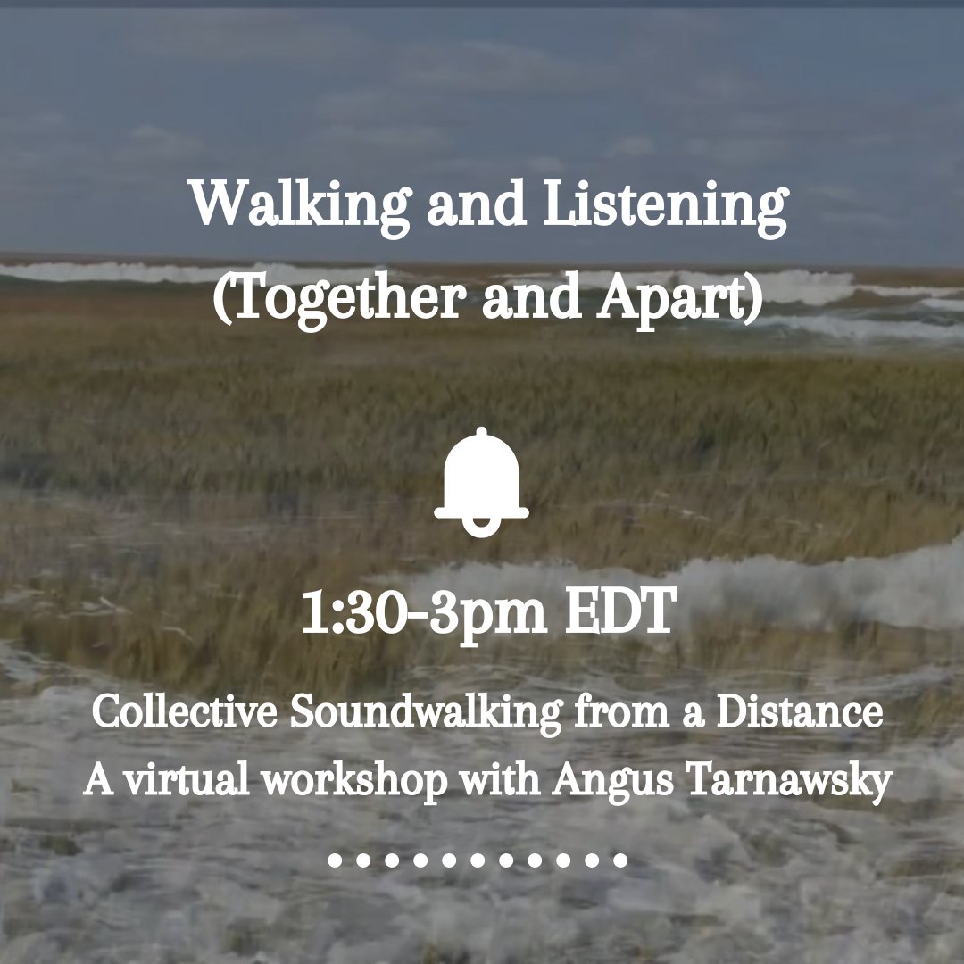 SpokenWebCanada's tweet photo. This afternoon, PhD student Angus Tarnawksy (@AngusTarnawsky) will be leading an online #soundwalking workshop as part of the @GreatLakeSound (GLASS) 2022 conference. Attendance is free; register at: https://t.co/Jnm7EU4qzU. @CSNREC @csdhschn https://t.co/omdYeoJtRt