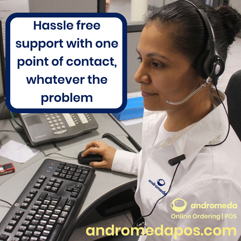 AndromedaPOS's tweet photo. Everything we do is managed by us, so when you need help there's one number to call whatever the issue. Let Andromeda keep you trading. https://t.co/NXDAw5ITrI #onlineordering #aggregator #justeat #ubereats #deliveroo #deliveryservice #fooddeliveryapp #fooddelivery #restaurant https://t.co/yC307a2YuP