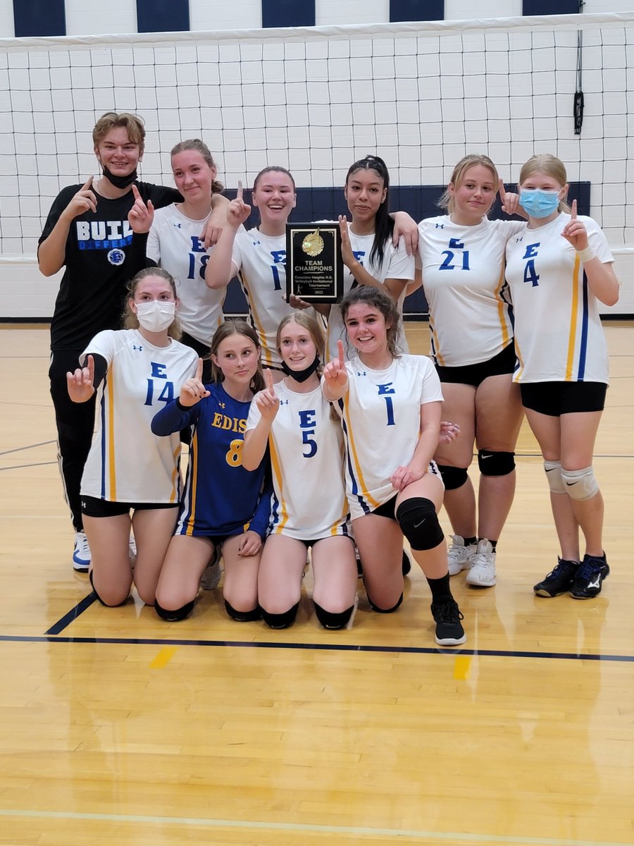 In 50 years of varsity volleyball at Edison High School, this is the first tournament championship trophy in Edison History.

Way to go, Tommie Volleyball!!!