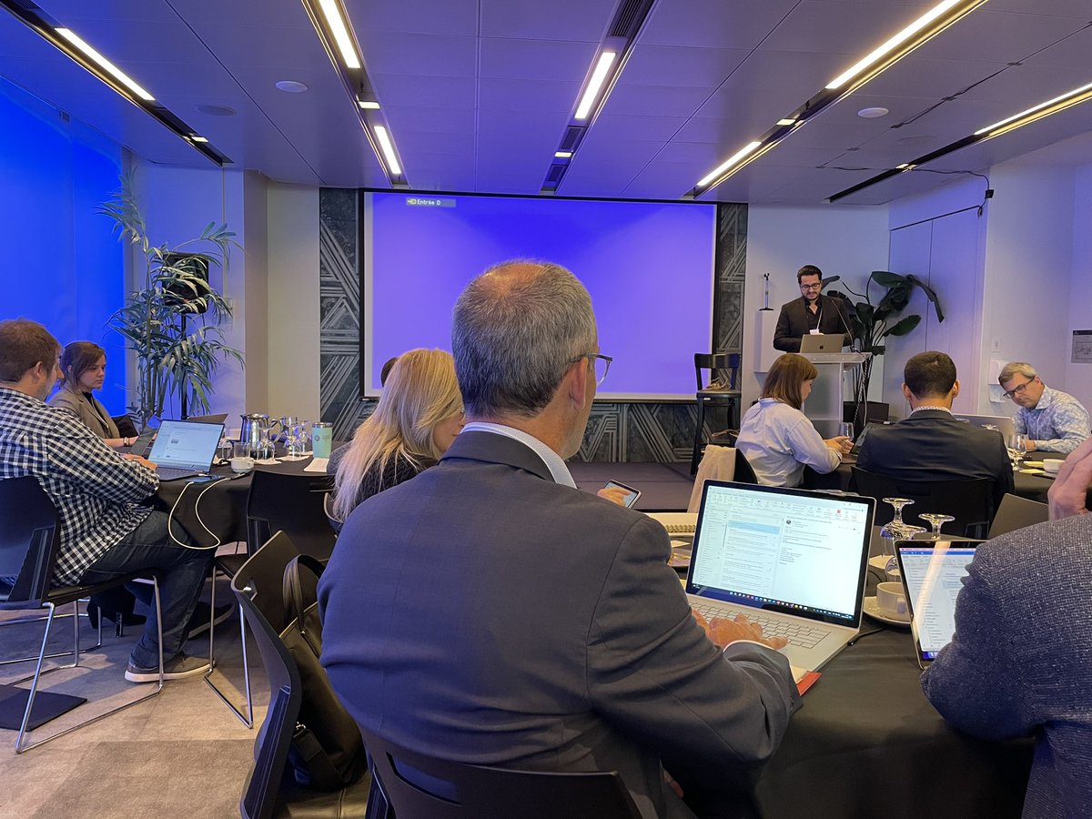 tolebrun's tweet photo. Currently at the Human-Centric Cybersecurity Partnership Workshop, listening to @f_mb presenting the regulation themes #HC2P #CyberSecurity https://t.co/yB2ONQQTKd