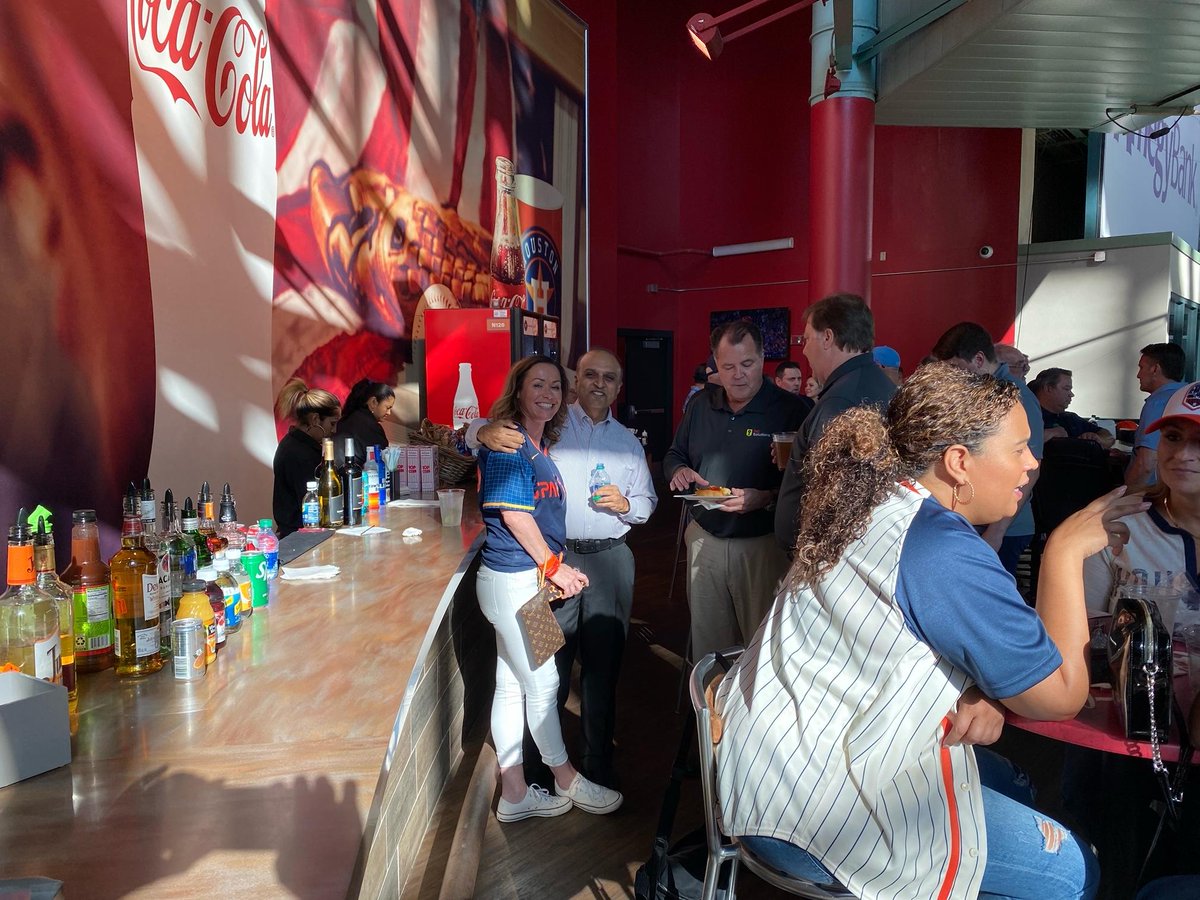 setsolutionsinc's tweet photo. We caught the last Astros game of the regular season with our customers and partners in the Coca-Cola suite! Thank you to everyone who made it out and #GoAstros!
#houstonastros #playoffbound #goset @Cloudflare @expel_io @SaltSecurity @Venafi https://t.co/1OarHWRlG5