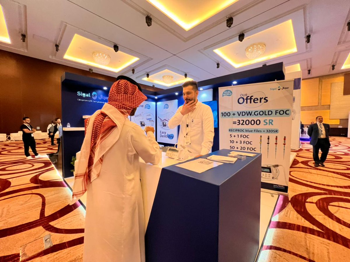 sigal_world's tweet photo. Don't forget to visit the Sigal World booth in SES 2022!

لا تنس زيارة الجزء المخصص لعالم سجال في "المؤتمر الحادي عشر للجمعية السعودية لعلاج جذور وأعصاب الأسنان"

#sigal_world
#SES22
#SES2022
#endoconferences
#endoconference https://t.co/iCPIfx9Asz