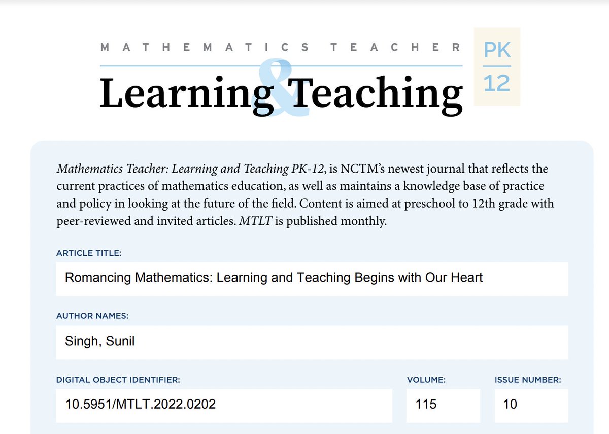 My article just got published in this month's <a href="/NCTM/">NCTM</a> MTLT! 
Hope you check it out! #MTLTPK12 #MTBoS #iteachmath  #T2T #math #mathed <a href="/Amplify/">Amplify</a> @HumResPro 

pubs.nctm.org/view/journals/…
