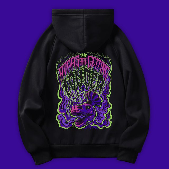 THE ROARS ARE GETTING LOUDER 👻

Excited to announce our Halloween drop featuring a long sleeve tee and our first ever hoodie! Preorders are officially open and these are in production as we speak.