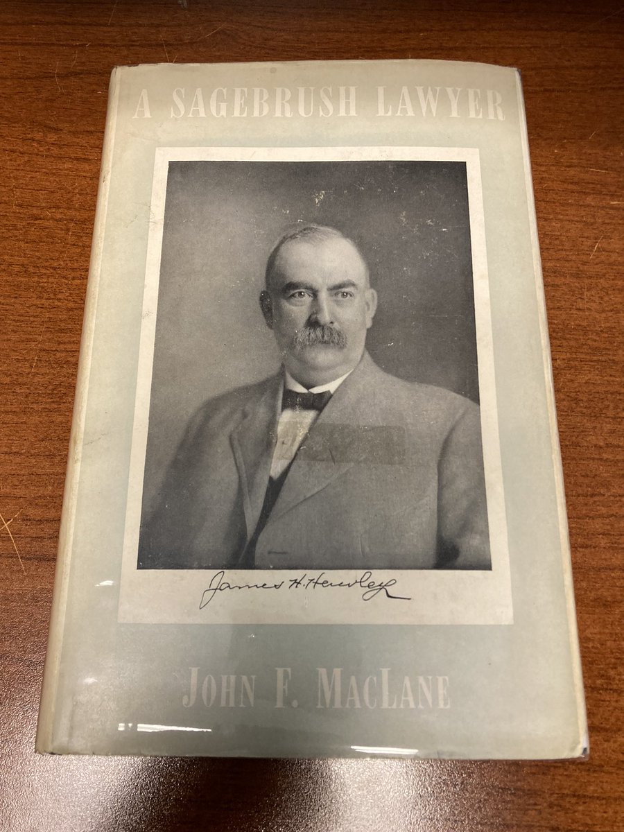 dinger_john's tweet image. Very excited to pick up this book as it deals with early Idaho legal history. Hawley was the US attorney for a time during the polygamy prosecutions in Idaho. He later became mayor of Boise and governor of the state.