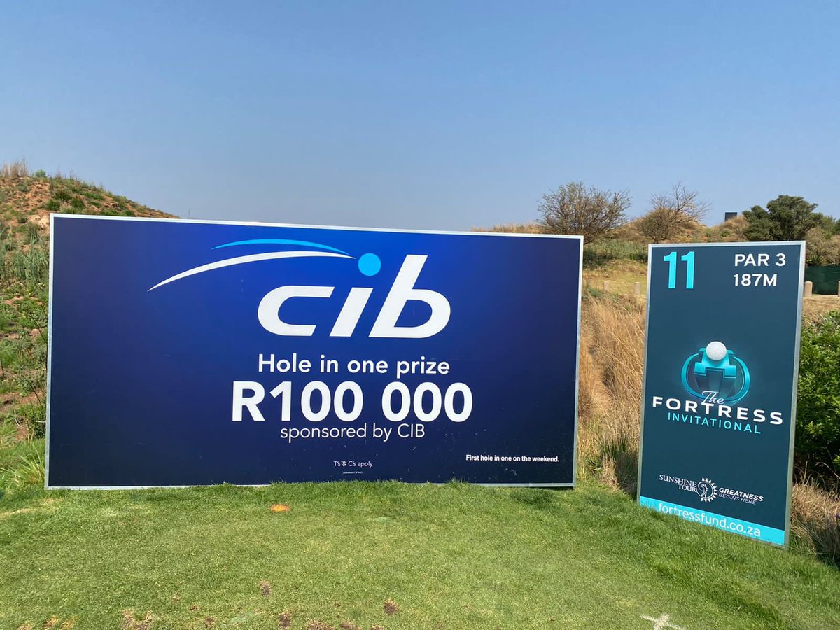 Round 1 of the <a href="/Sunshine_Tour/">Sunshine Tour</a> #fortressinvitational tournament is currently underway! CIB will be sponsoring 💥R100 000 💥 for the first hole in one on the final round at #11. Best of luck to all golfers! 🇿🇦⛳️ Catch all the action LIVE on <a href="/SuperSportTV/">SuperSport 🏆</a> channel 213.