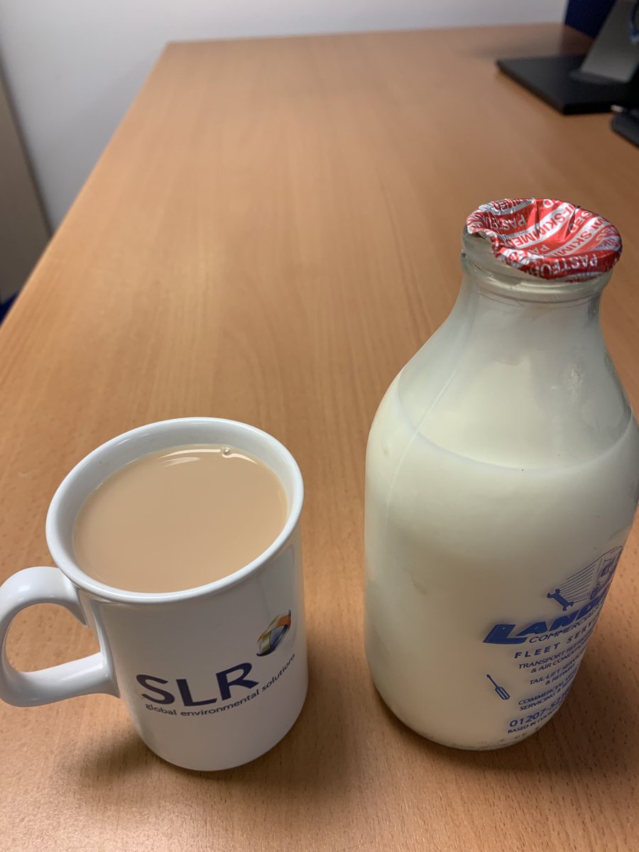 SimonRGandy's tweet photo. In the #SLR #Sheffield office today, I’ve done something for the first time in literally years - opened a #glass #milk bottle.
I reckon my daughters wouldn’t have the first idea how to even do it! https://t.co/Dk3l28hV0e