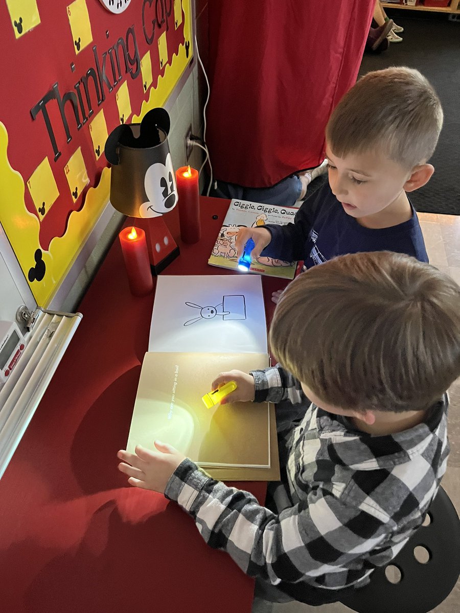 MrsTsClubhouse's tweet photo. FLASHLIGHT FRIDAY! Building our reading stamina! 🔦🥰 @VincentFarmBCPS https://t.co/ZyAVVx9cli