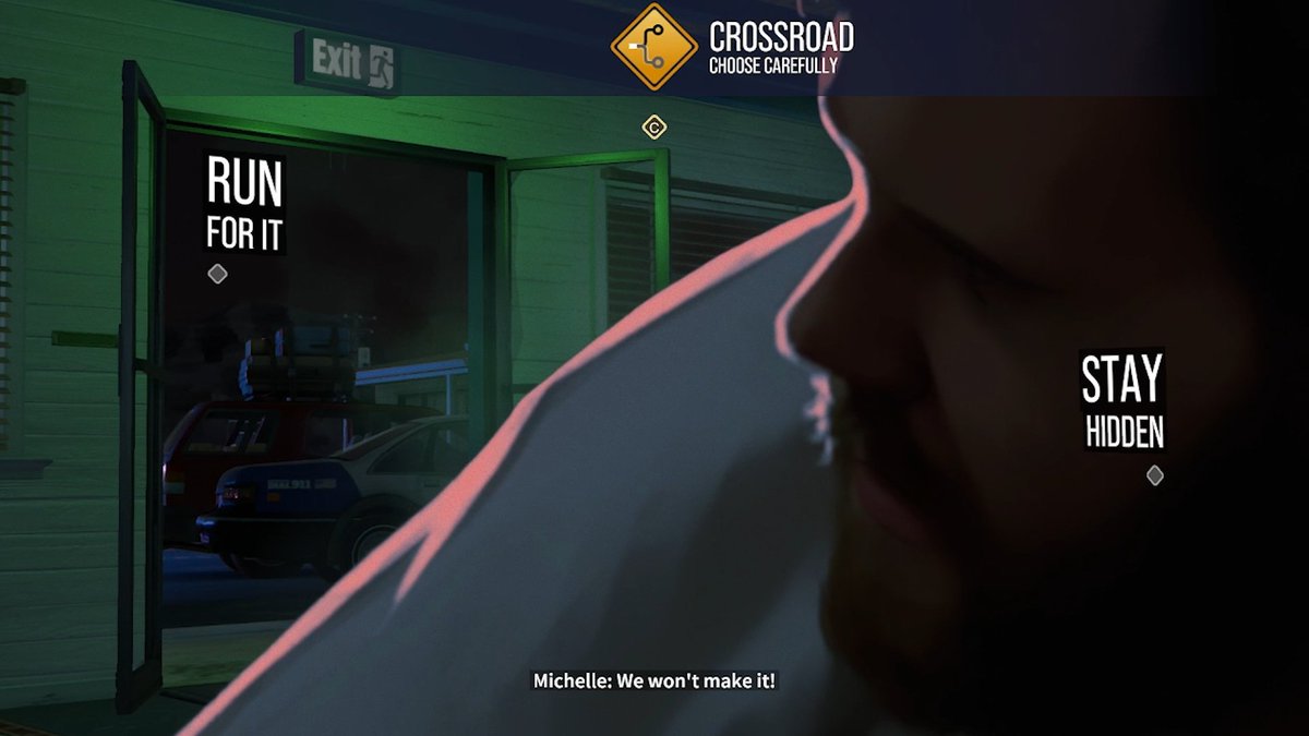 This crossroad at the Desert Dream really split the room - half of the players chose to run whilst the other half stayed hidden in the motel...

Desperate times call for desperate decision-making - which choice did you pick? Cast your vote in the replies 👇