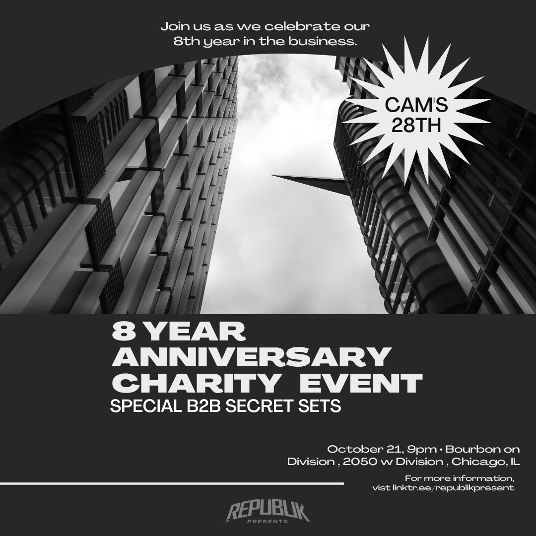 RepublikPresent's tweet photo. HIII! Time to celebrate. For Republik's 8 year anniversary, we'd like y'all to join us on Friday 21st, 9PM. As in years past, all profits are donated! This year to a 501c providing medical supplies in Ukraine. Furthermore, we are MATCHING them dollar for dollar! [see next tweet] https://t.co/cSyJlGEIXa