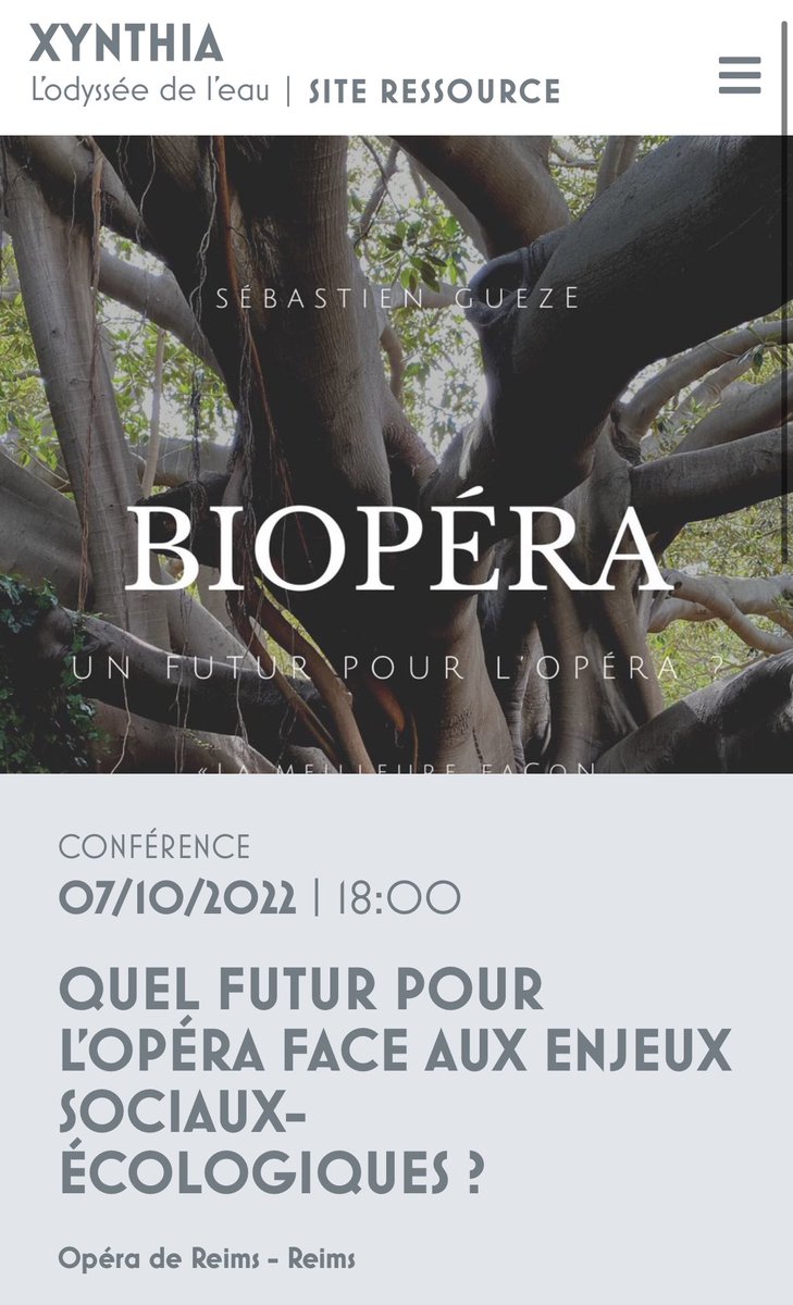 SebastienGueze's tweet photo. Très heureux de présenter et d’animer la Conférence sur la transition écologique dans le secteur de l’Opéra @operadereims #CRÉATION #XYNTHIA de Thomas Nguyen et du Collectif Io, ainsi que le site Ressource : https://t.co/MqJggLYSZc 
#opera #BIOpera #transitionenergetique https://t.co/YMcufXAcBy