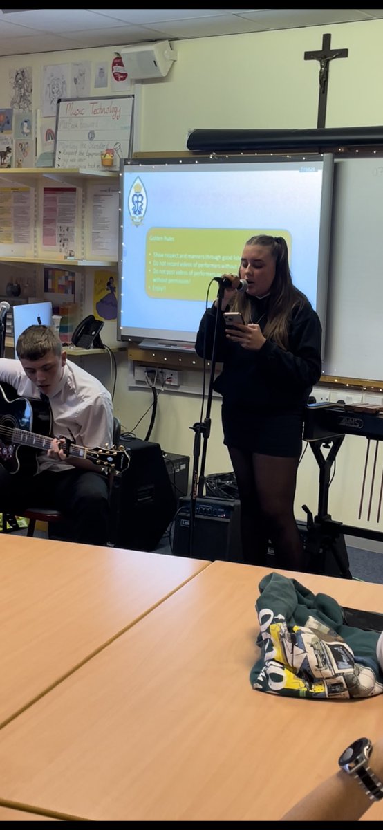 StMungosFoPA's tweet photo. What a lovely end to the week, thank you to all staff and pupils who came along to our first Performance Cafe of the year. A special well done to our performers from S1 to S6 you were fantastic 💫 @StMungosFoPA @StMungosAcademy https://t.co/xlFiQdTuLk