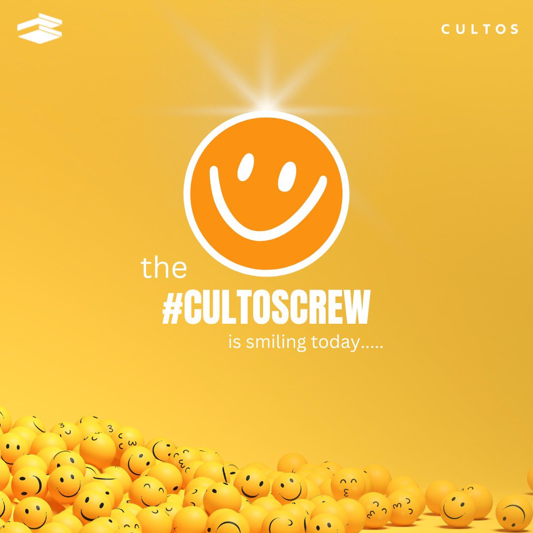 cultosapp's tweet photo. …..because ANY brand or influencer can launch a coin on the Cultos platform.
#WorldSmileDay #SmileDay2022
#CultosCrew #CultosRewardsPlease
#Web3 #loyaltyprograms #creatoreconomy https://t.co/lCkmXiG6yg