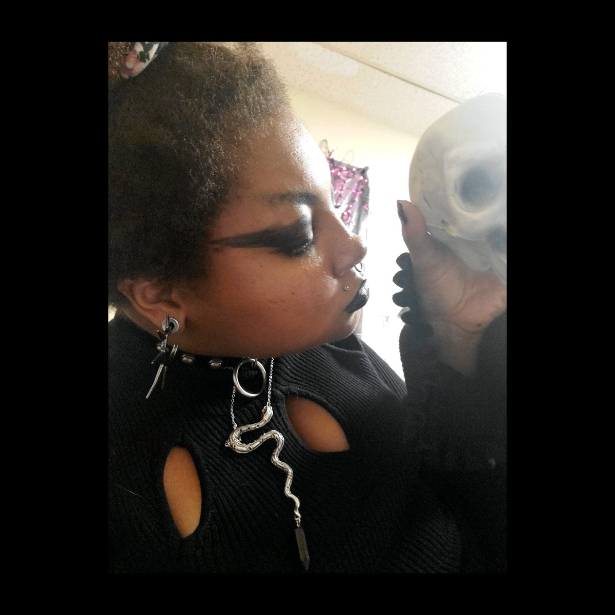The_infernalgem's tweet photo. Eclipse and shift the night
Comets explode in flight
Monsters riding waves of light
Prophets of doom
Four Blood Moons
Bleeding sky
Murder twilight
Four Blood Moons
#gothic #blackmetalgirls #metalgirls #gothgirl #gothicgirls #BlackGirlMagic #witchesoftwitter #metalgoth https://t.co/t1dITopstu