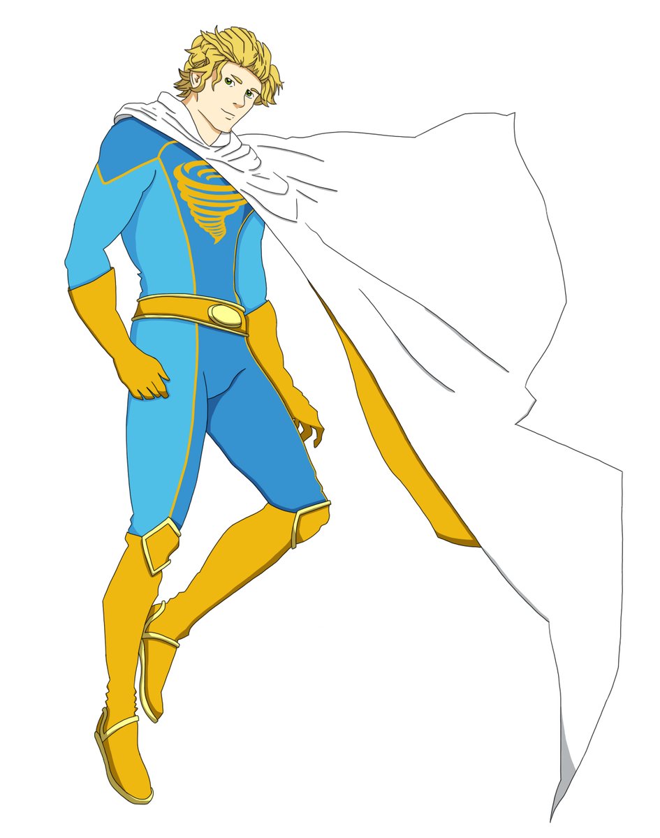 MaverickDrawin1's tweet photo. Tras el corte de luz de ayer que me jodió el archivo haciendome empezar desde el boceto de nuevo al fin hoy termine la ilustración de Typhoon, el personaje que llevo en la campañade #masks de @lordluthier

#roleplayingame #superhero #drawing  #originaldesign #Illustration https://t.co/nhKCUhi5jw