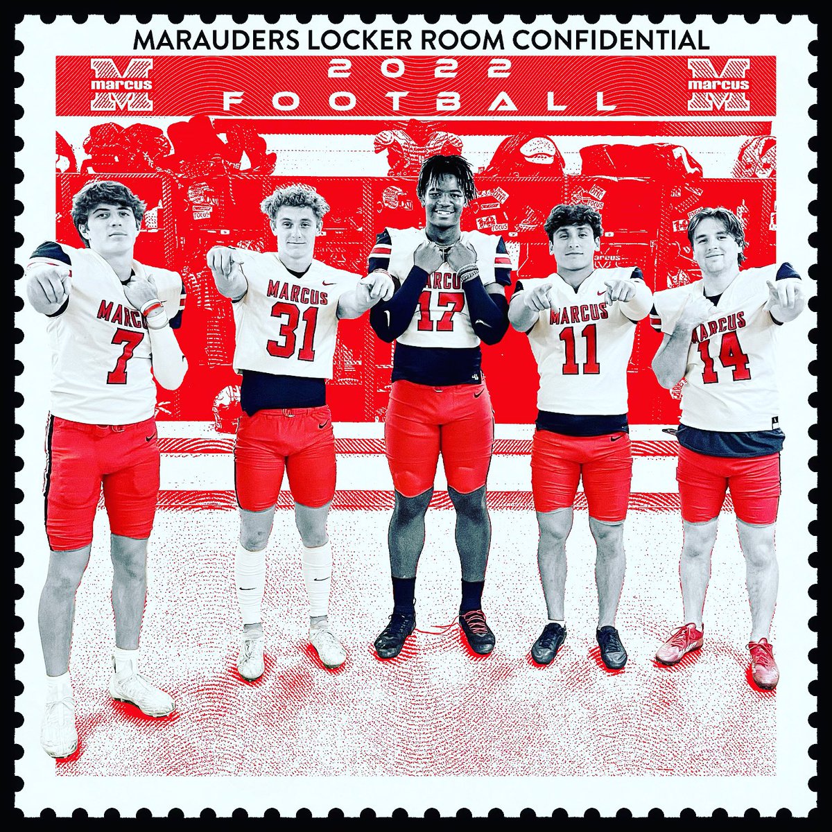 It’s GAME DAY!!! Tonight, <a href="/MasonWhitesell1/">Mason Whitesell 6’ 170 DB/WR</a>, <a href="/BryantLiving/">Bryant Livingston</a>, <a href="/17primald/">Devin Strange</a>, <a href="/PetroMichael23/">Michael Petro</a>, <a href="/coltbedgood/">Colton Bedgood</a> and <a href="/MarcusFootball/">Marcus Football</a> will don ⚪️🔛🔴 to battle Coppell.

Look good. Play good. 

#BeatCoppell

#STCDA #ELITE #UNCOMMON #ProtectTheM #txhsfb #MaraudersLockerRoomConfidential