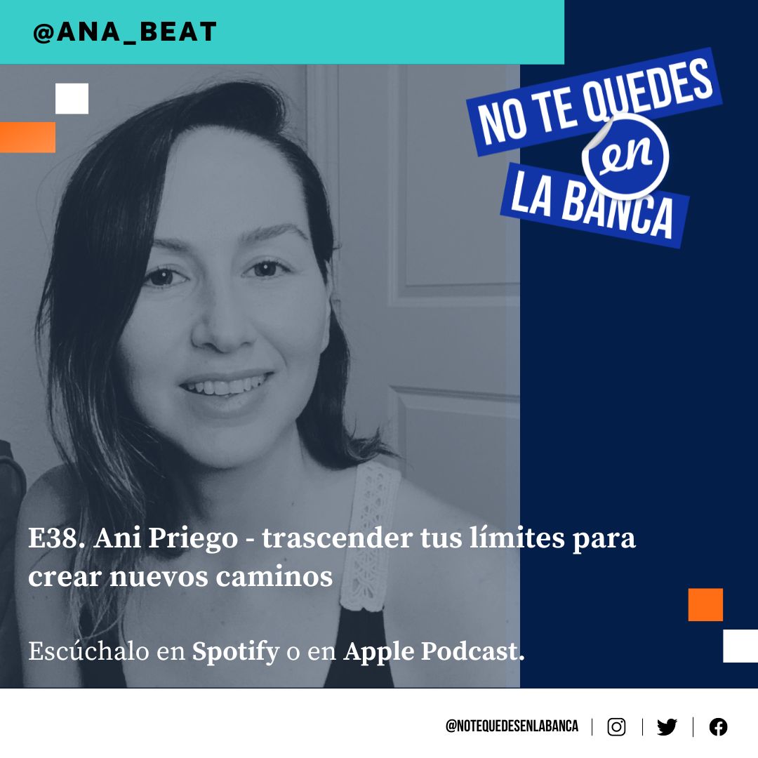 Platiqué con <a href="/ana_beat/">Ani Priego</a> sobre los retos y miedos que ha enfrentado en su camino personal y profesional. Aqui los principales aprendizajes:
1. Lo que eres hoy no te define, puedes evolucionar en cualquier momento
2. Tus creencias pueden y deben ser cuestionadas
