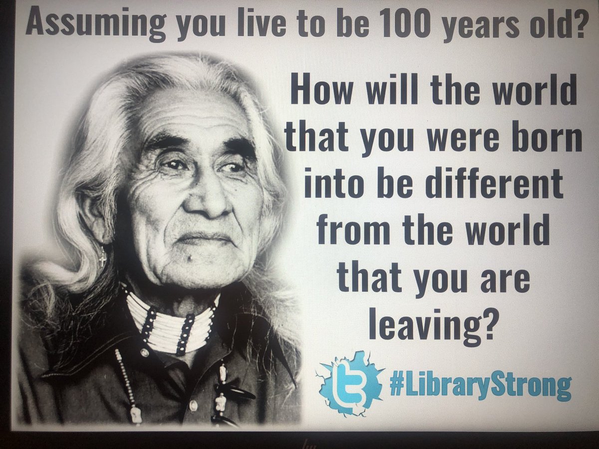 philmcrae's tweet image. Assuming you will live to be 100 years old, how will the world that you were born into be different from the world that you are leaving? #librarystrong #yeg #yyc #abed #edchat #onted #bced #Alberta #cdnpoli #artificalintelligence #automation